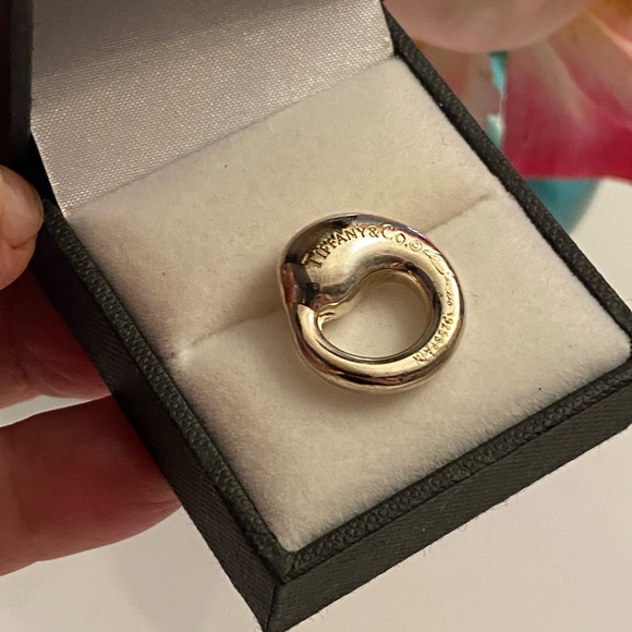 Tiffany & Co Sterling Silver Elsa Peretti Eternal Circle Pendant - Picture 9 of 11